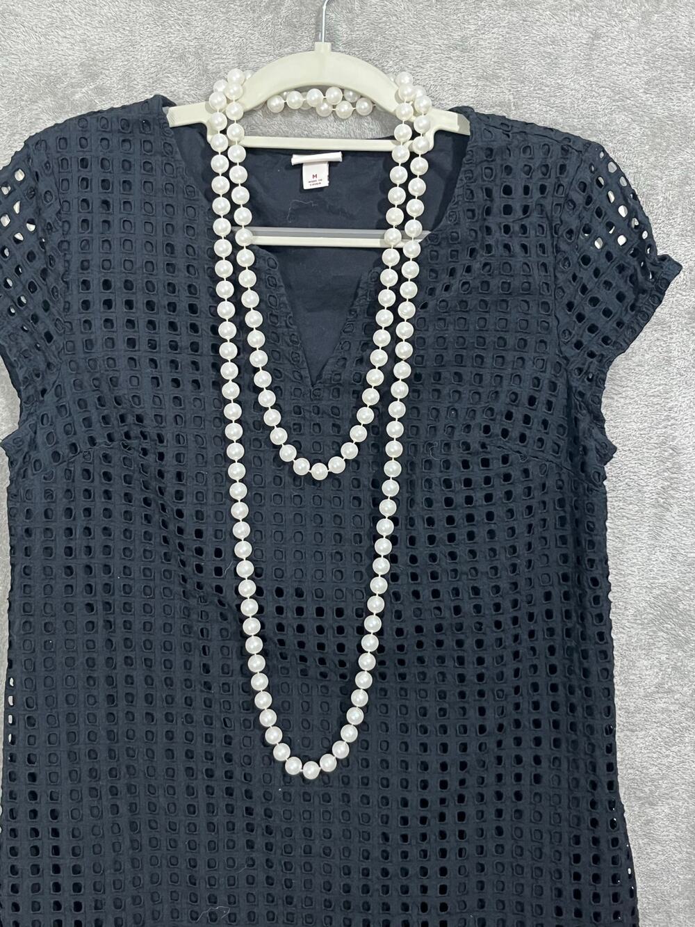 Chunky 72" Long Faux Pearl Necklace Opera Flapper Coquette Great Gatsby